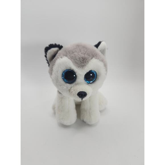 Ty Beanie Boo VelveTy Buff Husky Dog Puppy Plush Stuffed Animal Toy 2017 6" - Picture 1 of 8